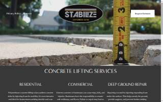Stabilize Concrete Care website