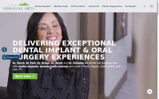 Utah Surgical Arts, Wisdom Teeth and Dental Implants of Mapleton website