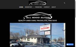 All Good Autos website