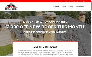 Chipman Roofing website
