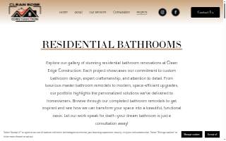 Clean Edge Construction website