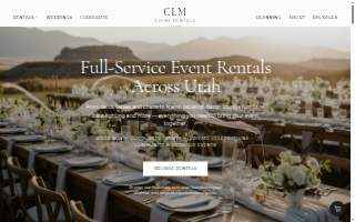 CLM Event Rentals website