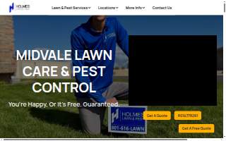 Holmes Lawn & Pest website