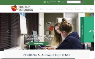 Thorup Tutoring Co of Midvale website
