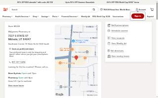 Walgreens Pharmacy website