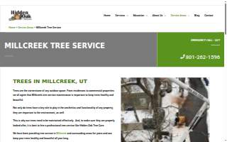 Hidden Oak Tree Care website