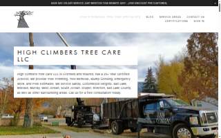 High Climbers Tree Care LLC of Millcreek website