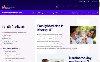 Cottonwood Medical Clinic - Family Medicine website