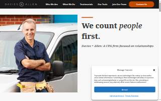 Davies Allen, P.C. - CPA Firm website