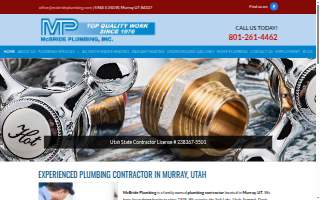 McBride Plumbing website