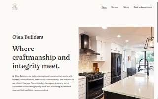 Olea Builders LLC website