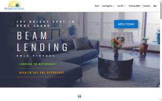 Beam Lending website