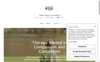 Green Canyon Counseling website