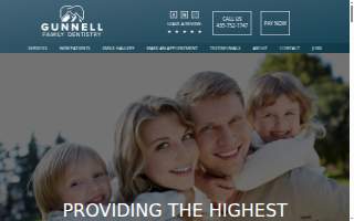 Gunnell Family Dentistry website