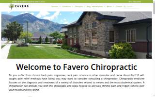 Favero Chiropractic website