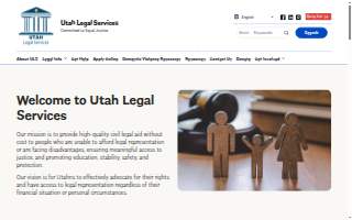 Utah Legal Services website