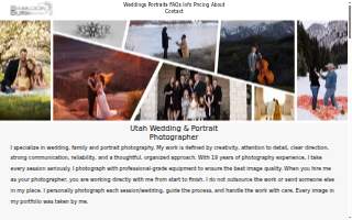 Brandon Burk Photography website