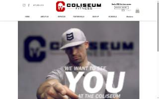 Coliseum Fitness website