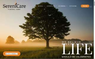 SereniCare Funeral Home website