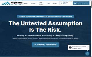 Highland Surveying website