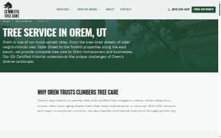 Climbers Tree Care website