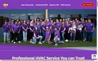 CSA Heating & Air website