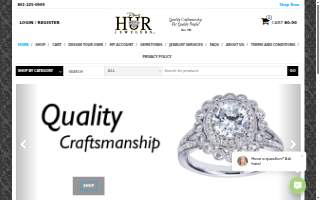 Hur Jewelers website
