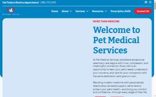 Pet Medical Services website