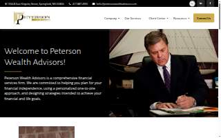 Peterson Wealth Advisors website