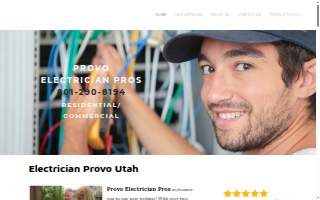 Provo Electrician Pros website
