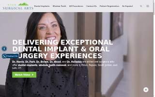 Utah Surgical Arts, Wisdom Teeth and Dental Implants of Orem website