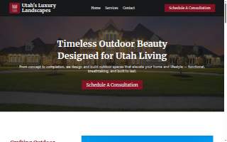 Utah's Luxury Landscapes website