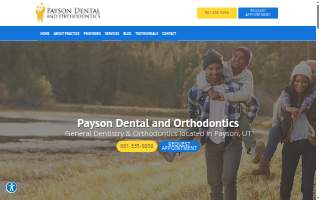 Payson Dental and Orthodontics website