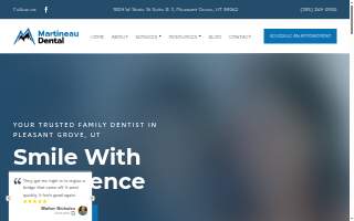 Martineau Family Dental website