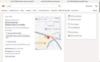 Walgreens Pharmacy website