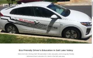 Eco Driving Utah website