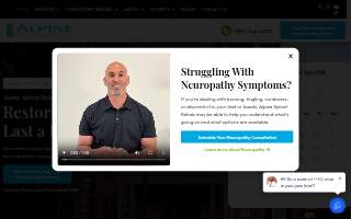 Alpine Spinal Rehab website
