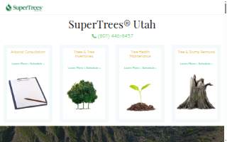 SuperTrees Services Utah website