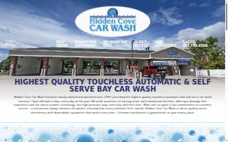 Hidden Cove Car Wash website