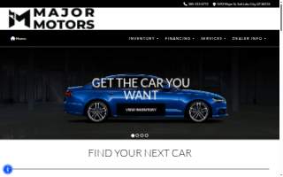 Major Motors website