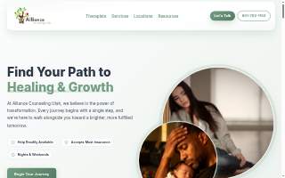 Alliance Counseling Utah website