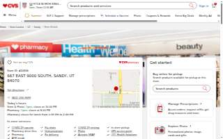 CVS Pharmacy website