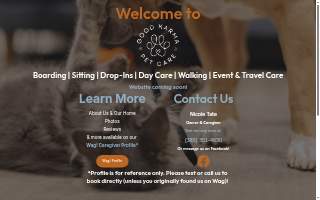 Good Karma Pet Care website