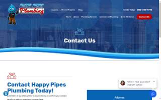 Happy Pipes Plumbing, LLC website
