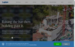 Layton Construction website