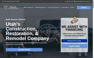 Valley Construction website