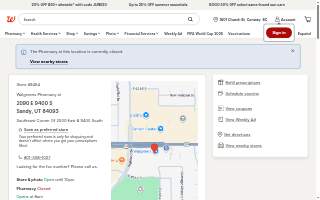 Walgreens Pharmacy website