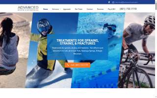 Advanced Sports & Orthopedics website