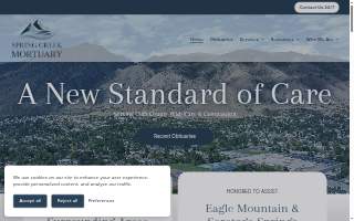Spring Creek Mortuary website