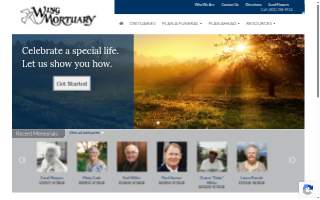 Wing Mortuary website